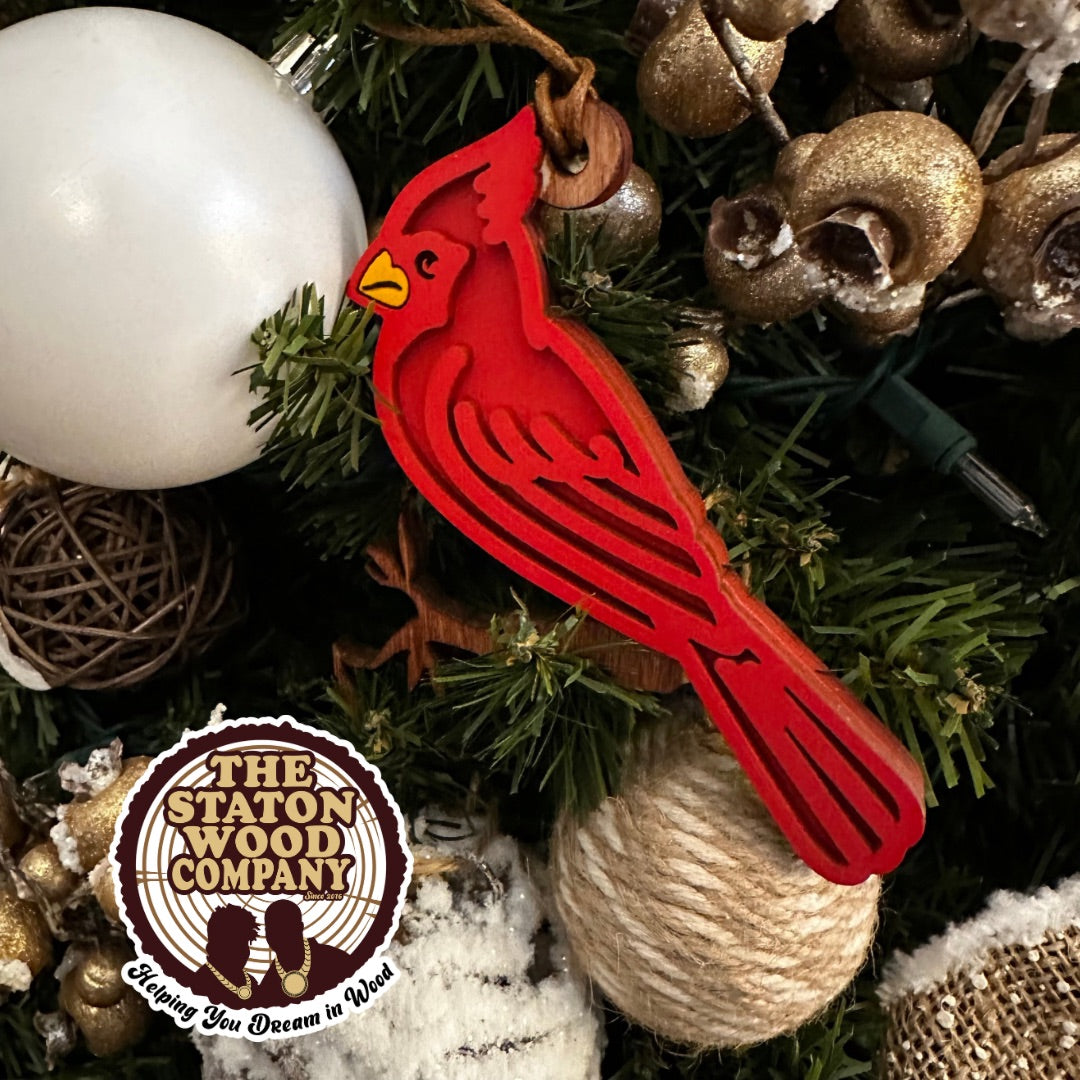 Cardinal Ornament The Staton Wood Company