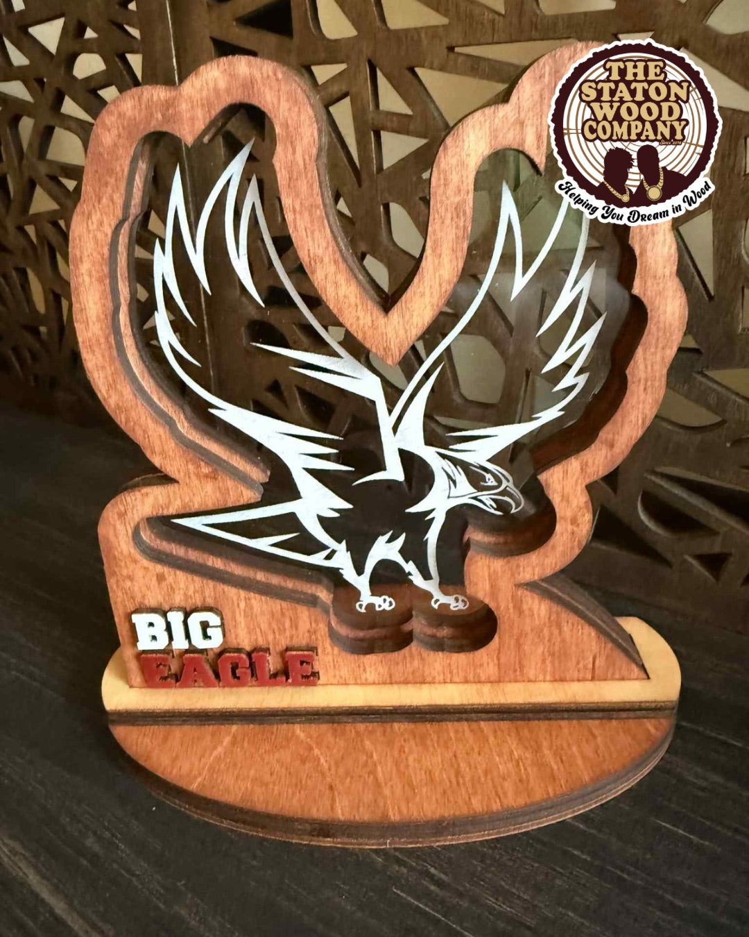 Vintage Big HBCU Standing Plaque