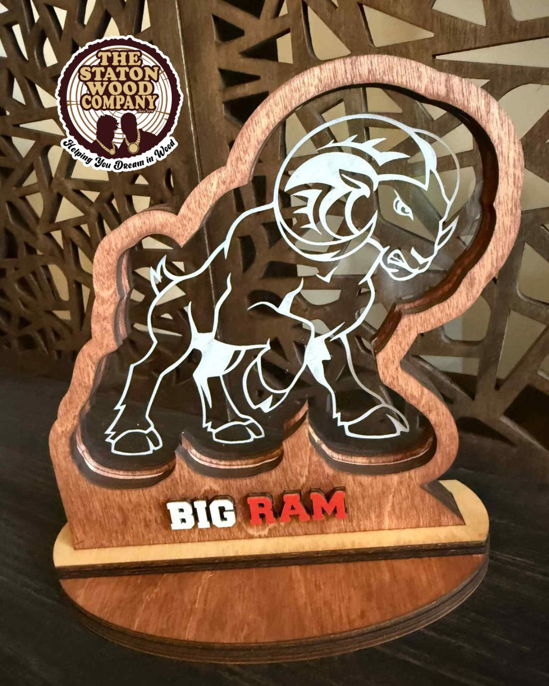 Vintage Big HBCU Standing Plaque