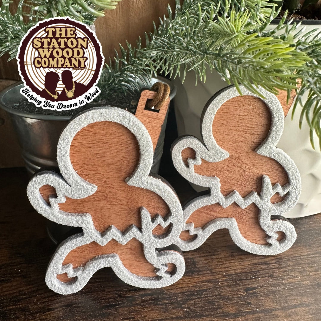 Running Gingerbread Man Ornament