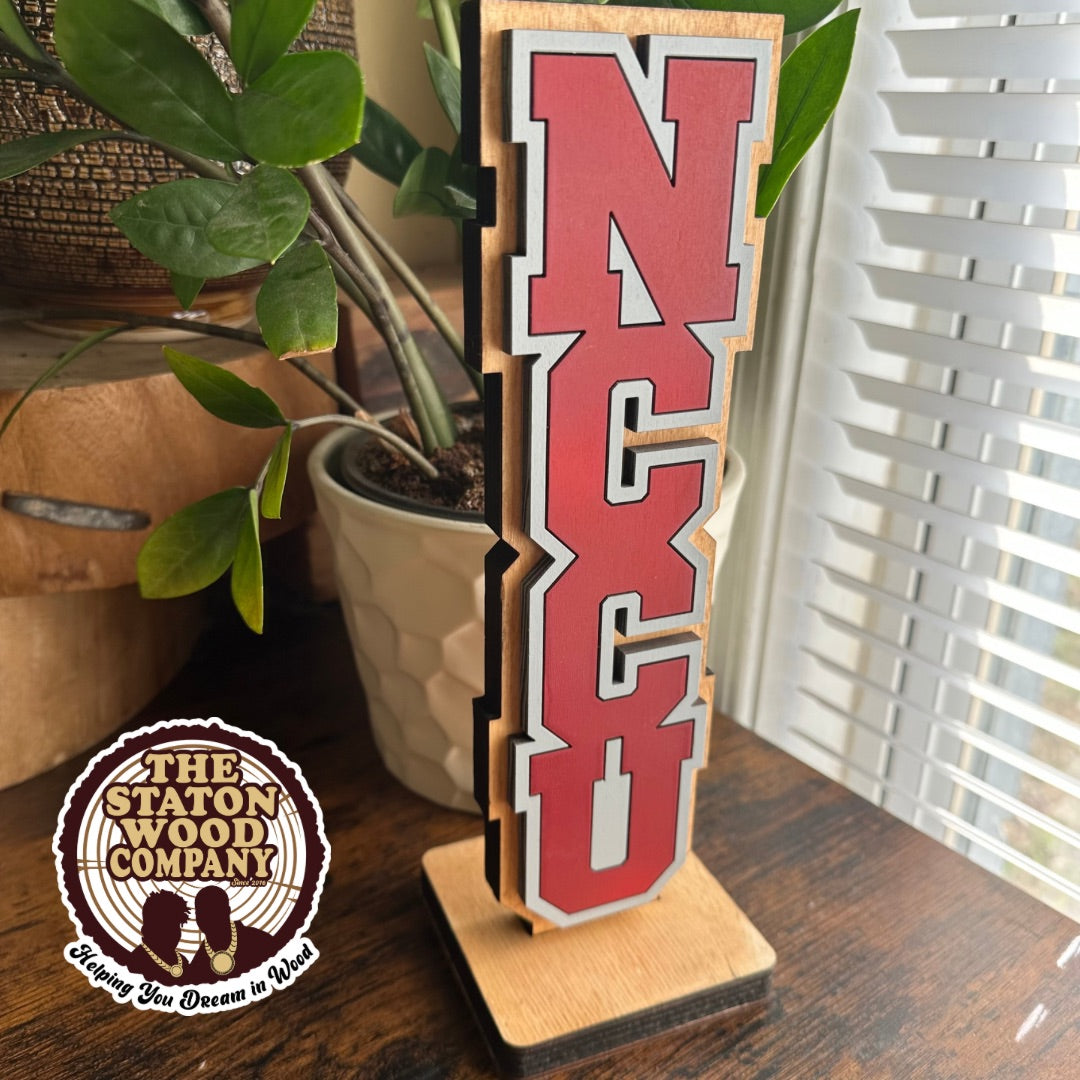 NCCU Standing Plaque