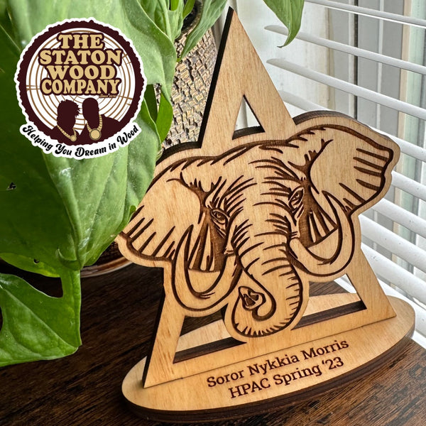 Custom Standing Plaque with Simple Base
