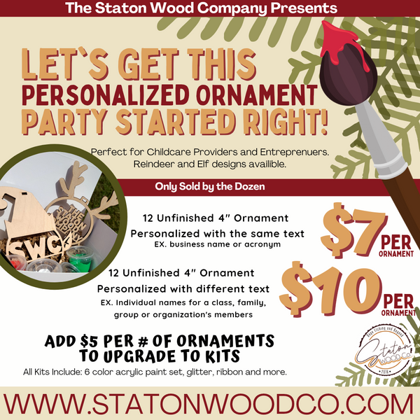 Personalized DIY Ornament Party