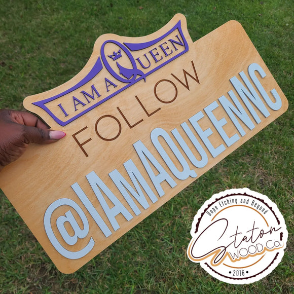 Social Media Handle Photo Prop