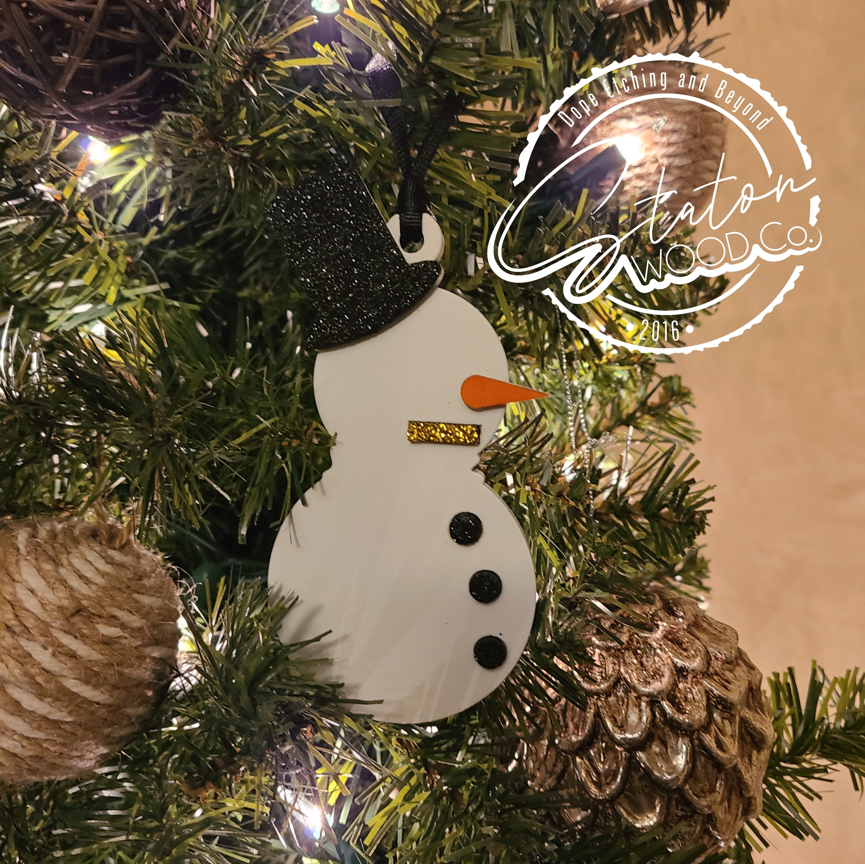 Trap Snowman Ornaments