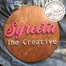 Personalized Round Wall Hanger-3