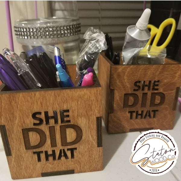Personalized Pen Holder