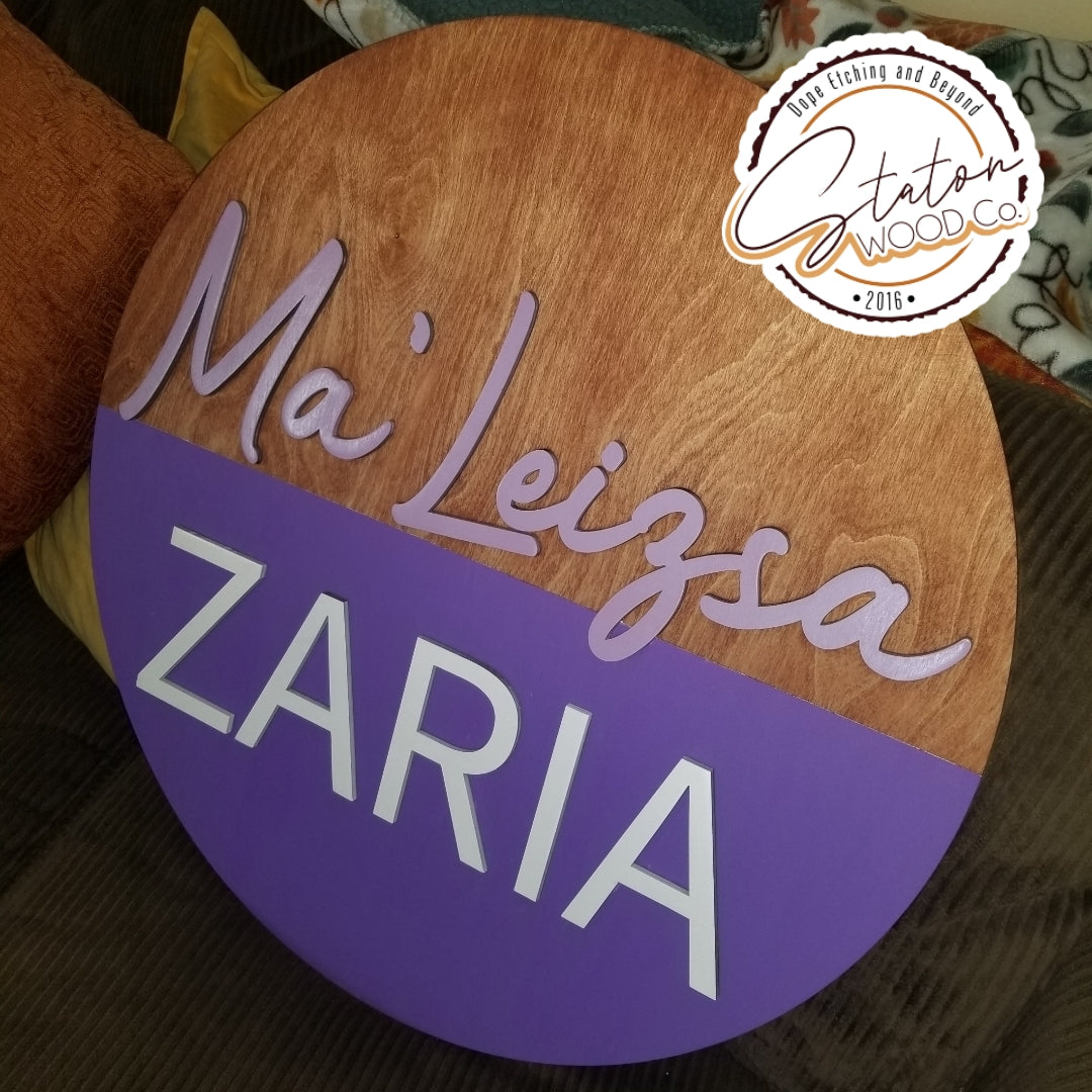 Personalized Round Wall Hanger