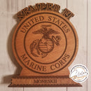 Custom Standing Plaque with box base-2