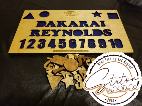 Learn My Name Puzzle -Personalized