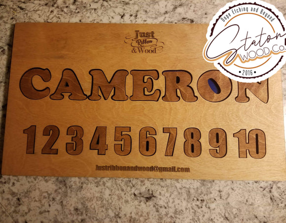 Learn My Name Puzzle -Personalized