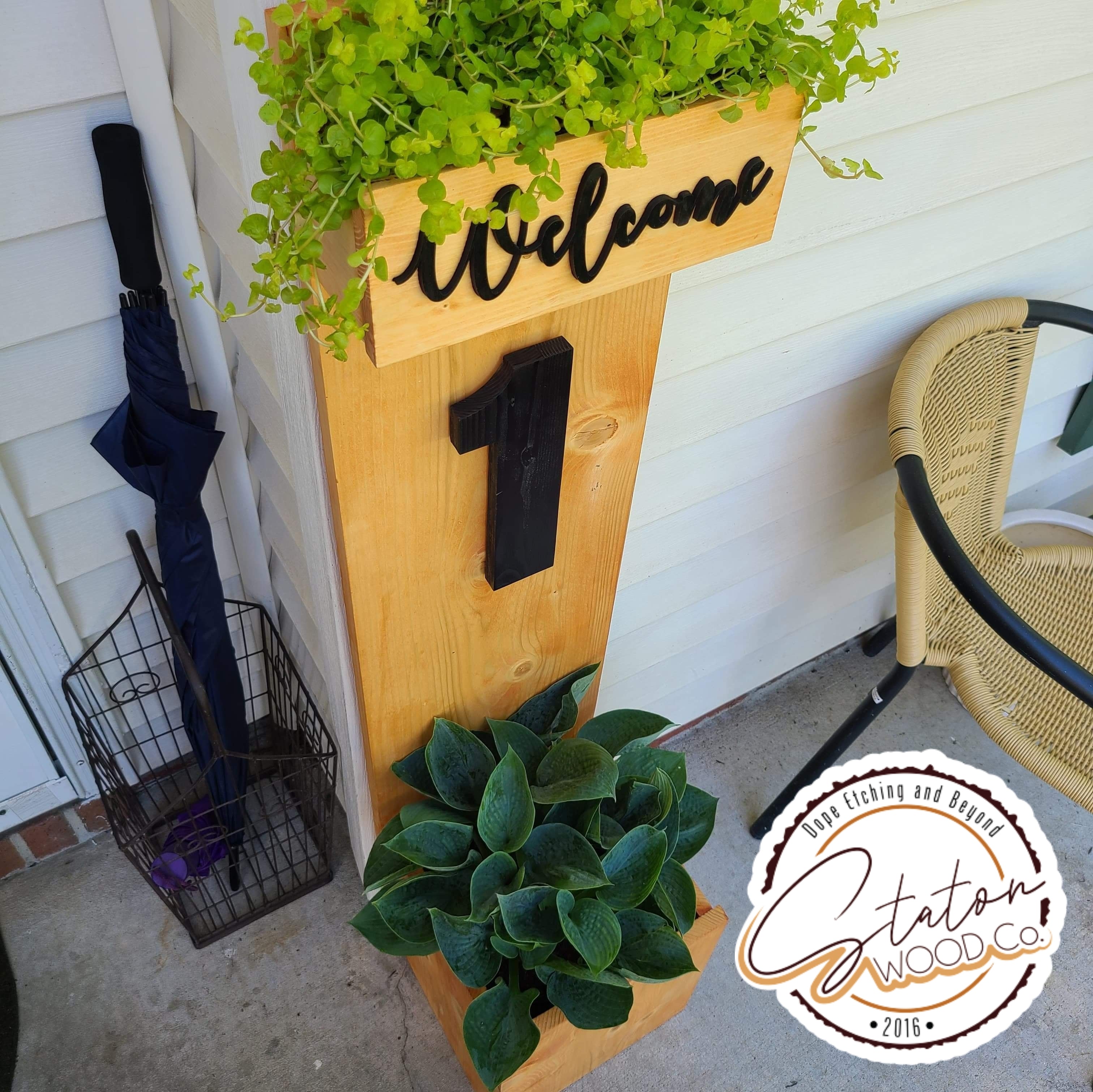 Personalized Porch Planter