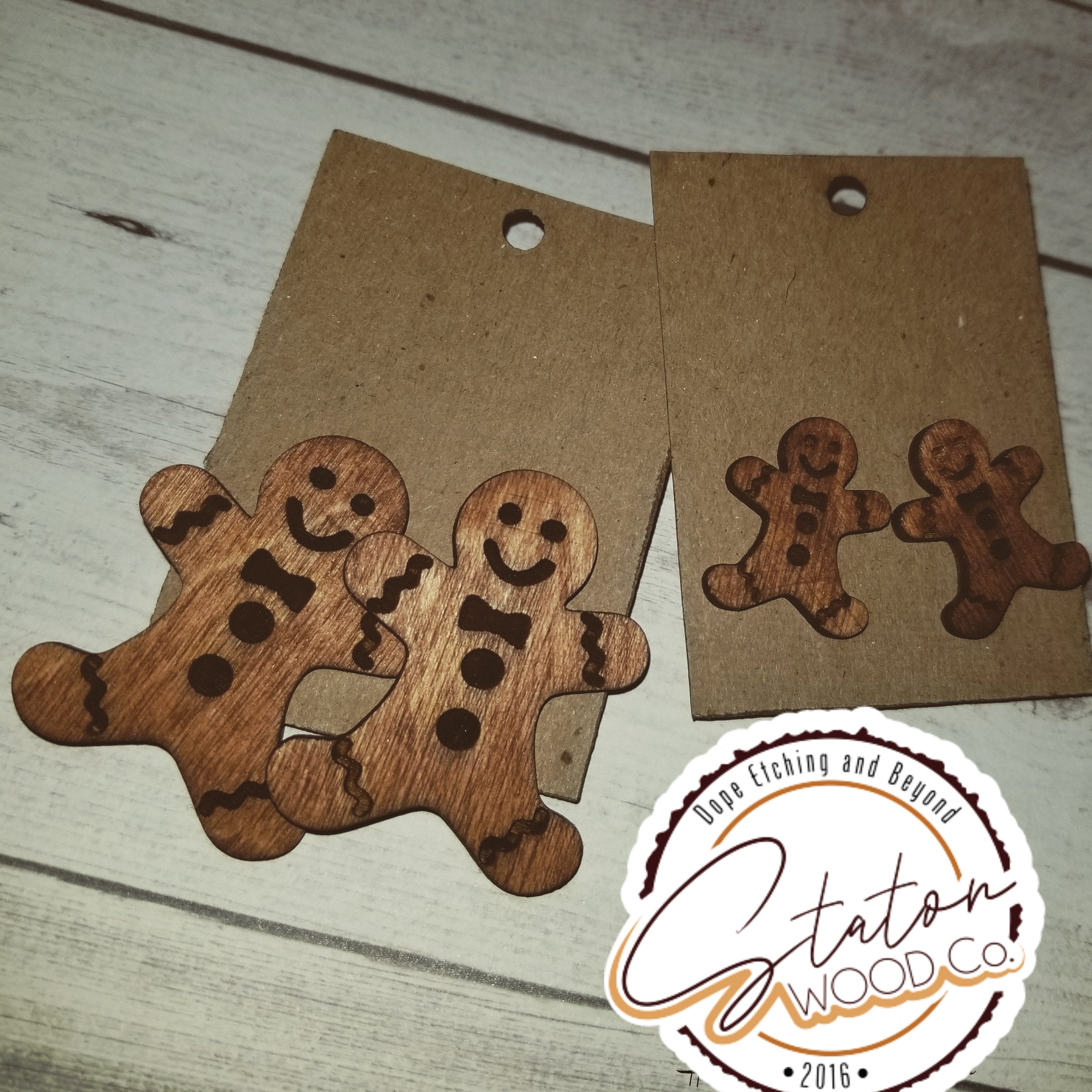 Gingerbread Man Earrings