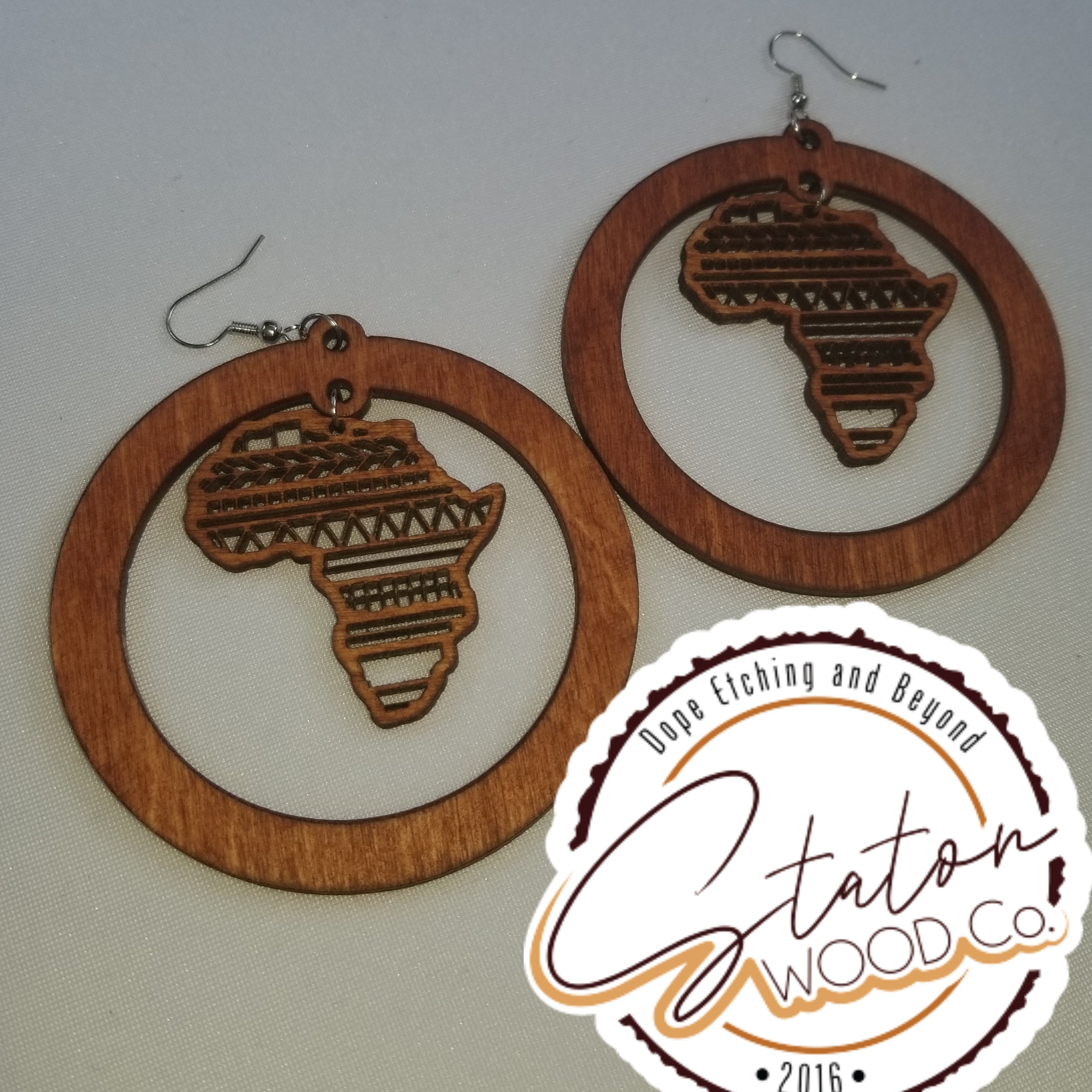 Africa Pattern dangling in a circle