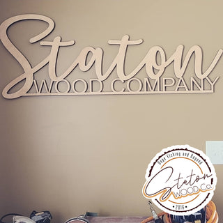 Business Name Cut-out Sign -Personalized