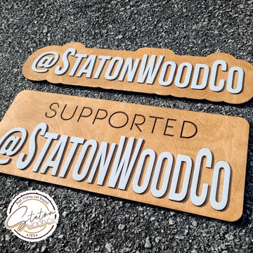 Social Media Handle Photo Prop