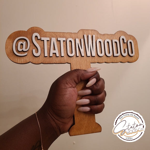 Social Media Handle Photo Prop