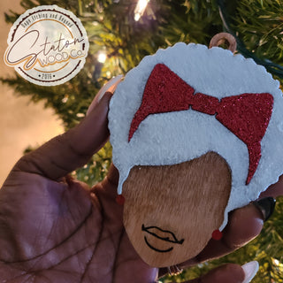 Black Mrs. Claus Ornaments 2.0