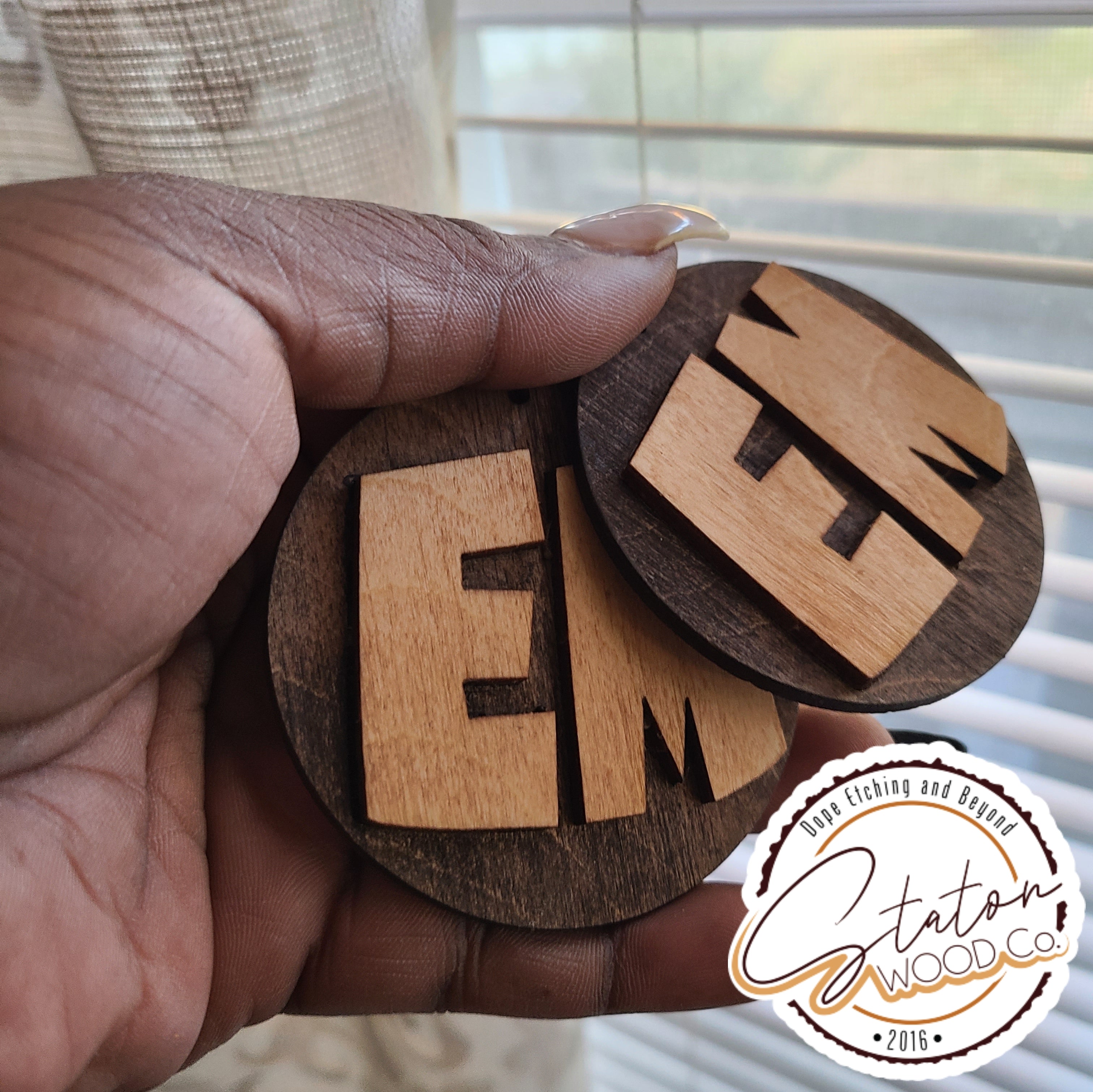 Custom Inlay Earrings