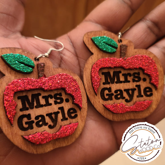 Custom Inlay Earrings