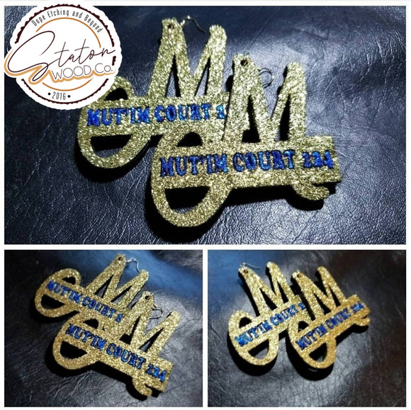 Custom Inlay Earrings