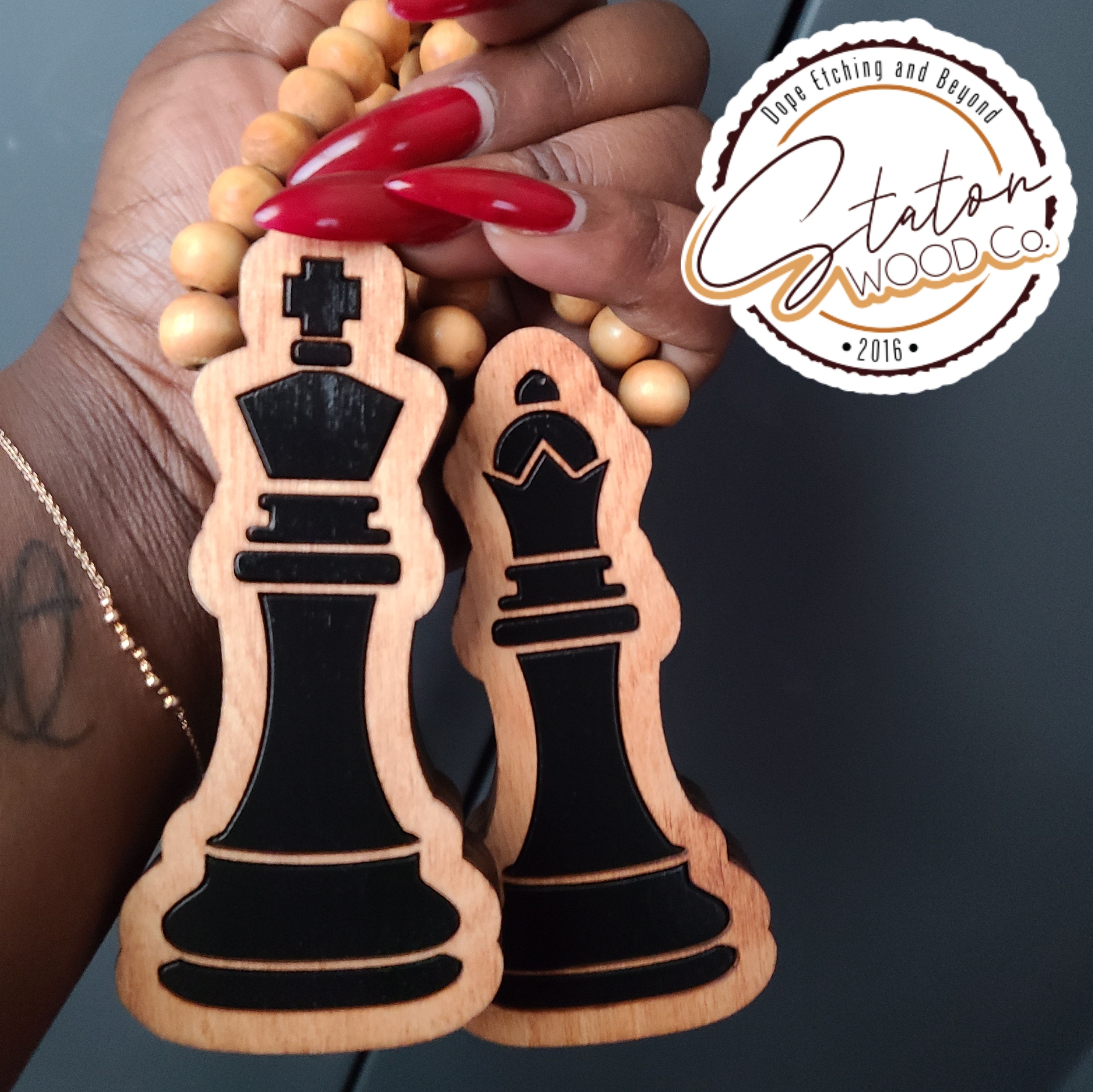 King & Queen Chess Piece