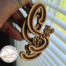 Big Initial Name Earrings -Personalized-1