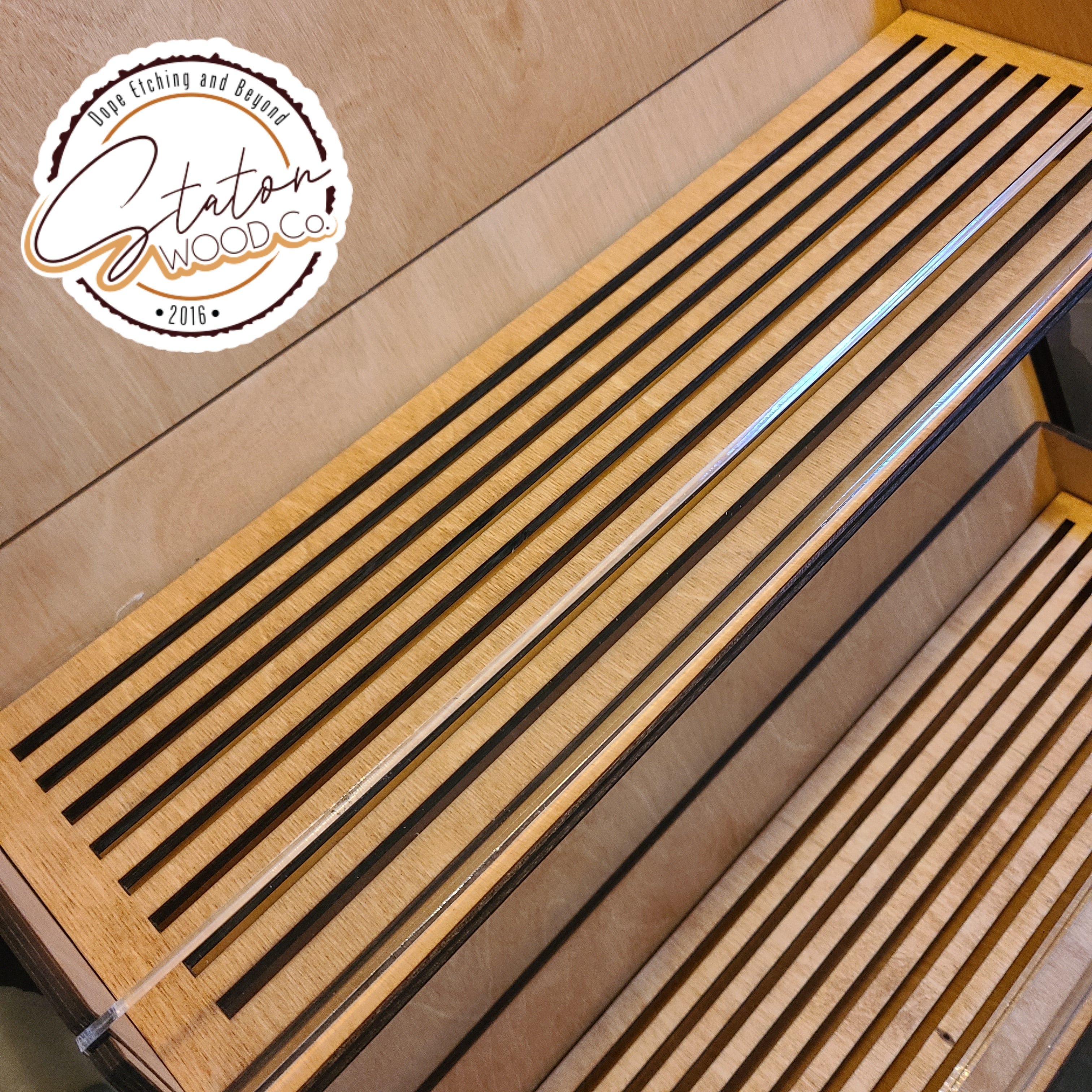 Personalized Product Display Stands with Removeable Bases & Shelves
