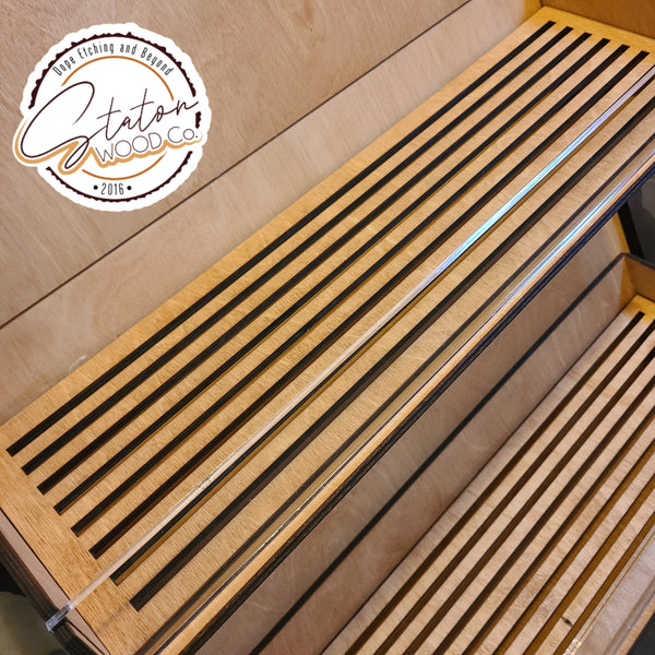 Personalized Product Display Stands with Removeable Bases & Shelves