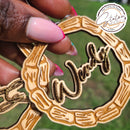 Personalized Iced Bamboo Earrings-2