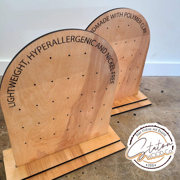 Personalized Product Display Stands with Removeable Pegs & Base