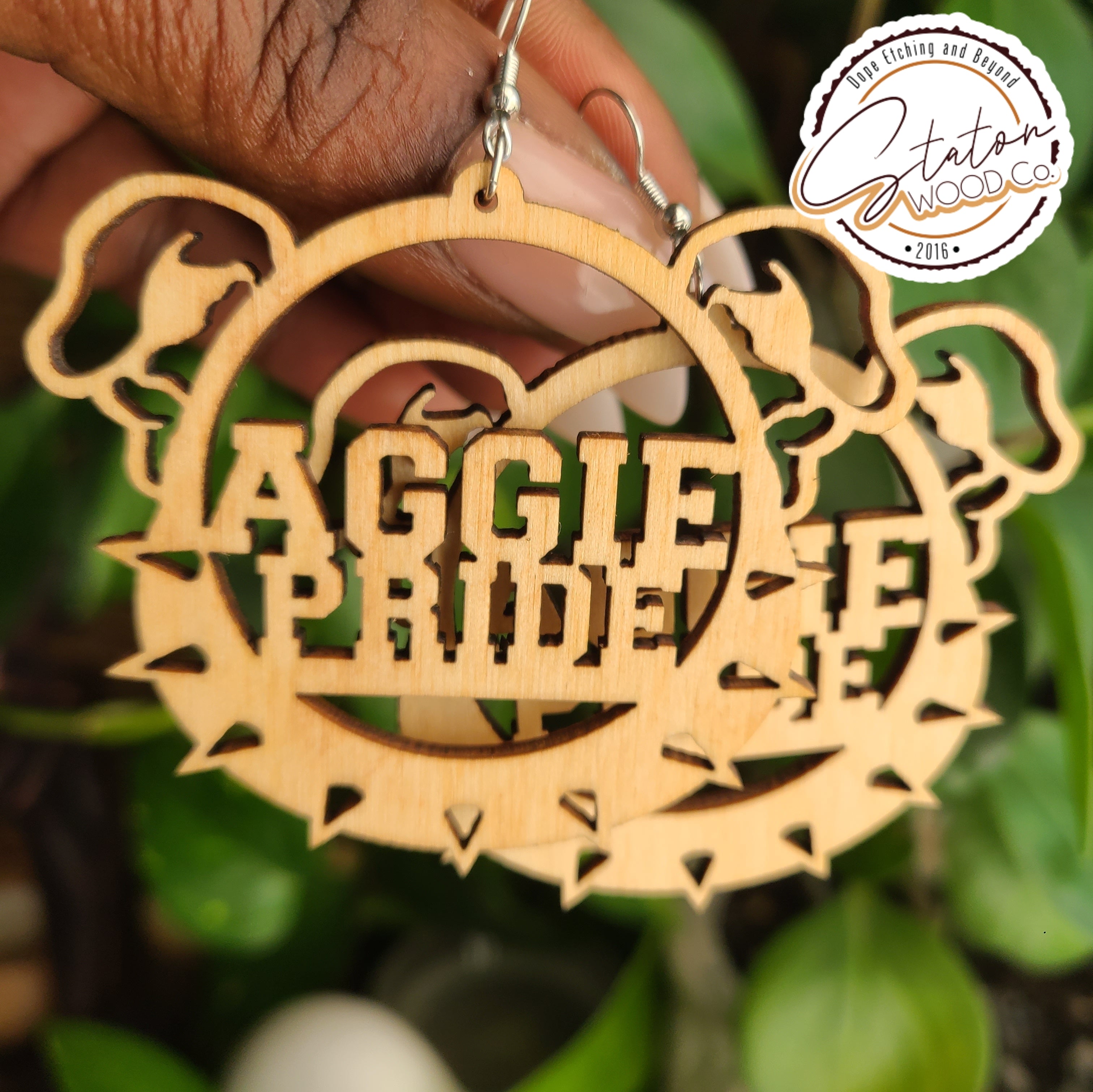 Aggie Dog Earrings