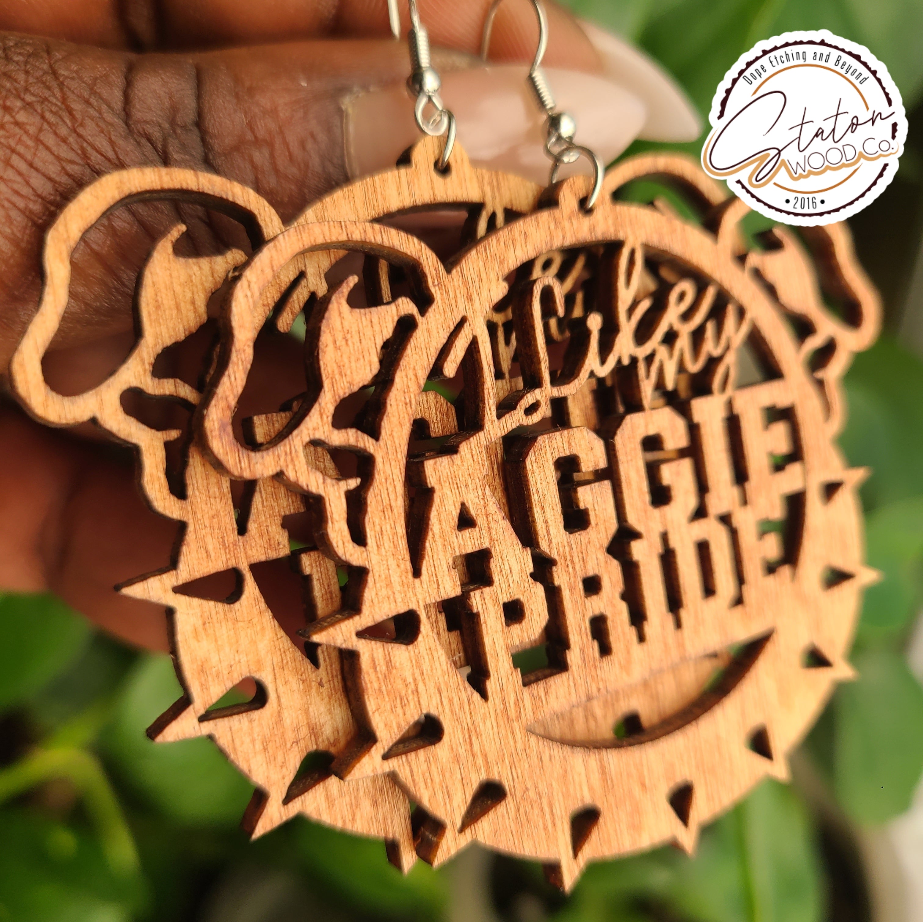 Aggie Dog Earrings