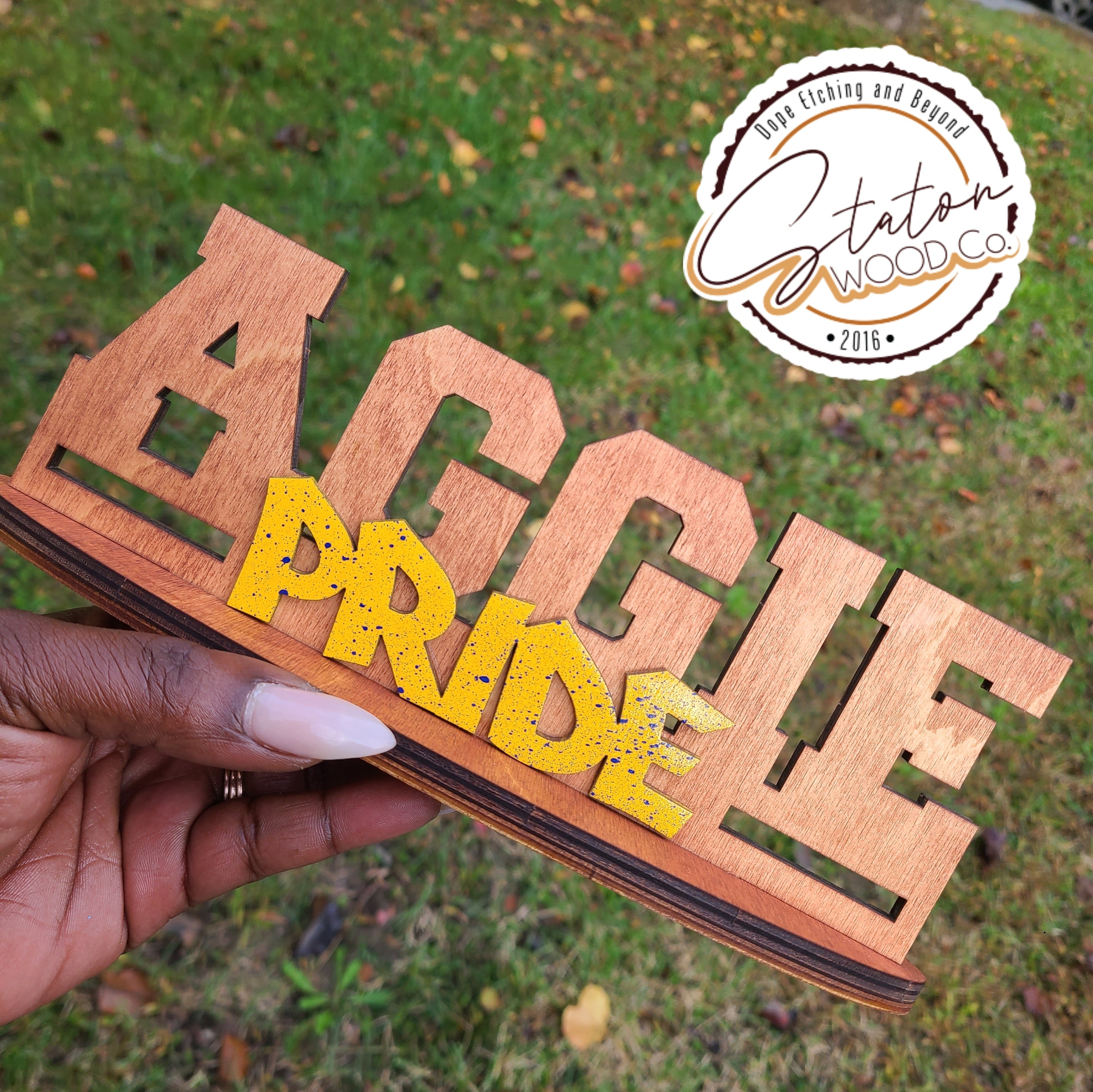 Aggie Pride Standing Plaque