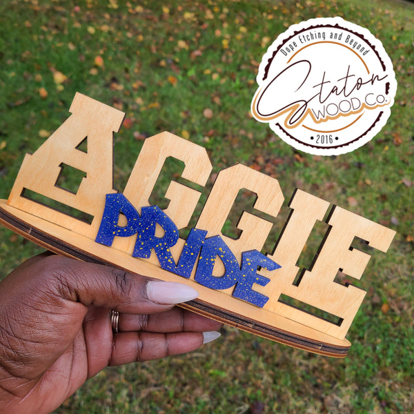 Aggie Pride Standing Plaque