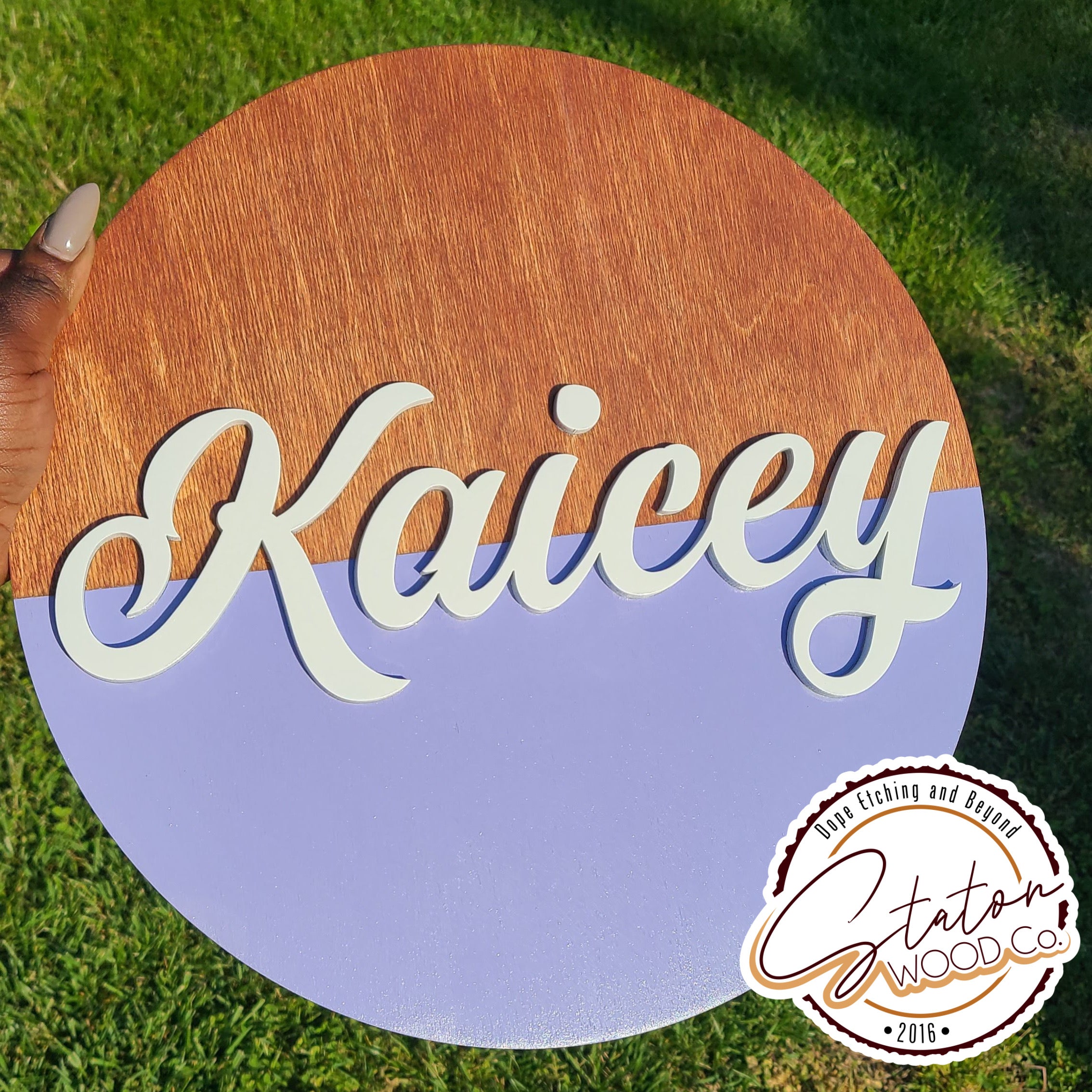 Personalized Round Wall Hanger